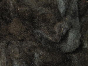 Organic Spinning and Felting Wool Black
