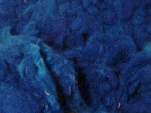 Organic Spinning and Felting Wool  Petrol Blue