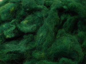 Organic Spinning and Felting Wool Sapphire
